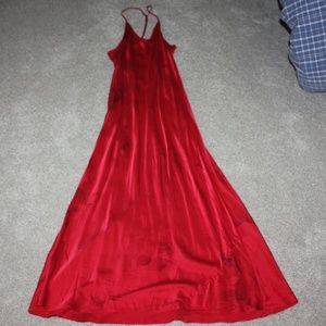 Victoria's Secret Red Roses Maxi Slip Dress